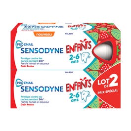 Pro Email Toothpaste Sensodyne Pro-Email Toothpaste Children 2 to 6 years Strawberry 2x50ml ...