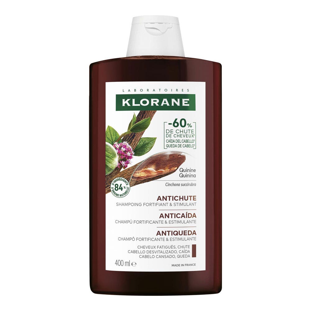 Klorane Quinine Shampooing Fortifiant & Stimulant Antichute Cheveux Fatigués 400ml