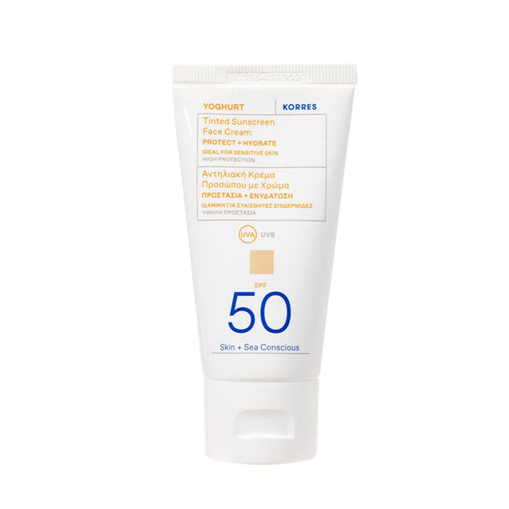 Korres Yoghurt Sunscreens Face Tinted Cream SPF50 50ml