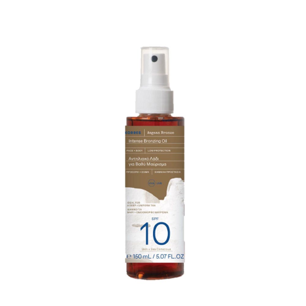 Korres Aegean Bronze Sunscreens Bronzing Oil SPF10 150ml