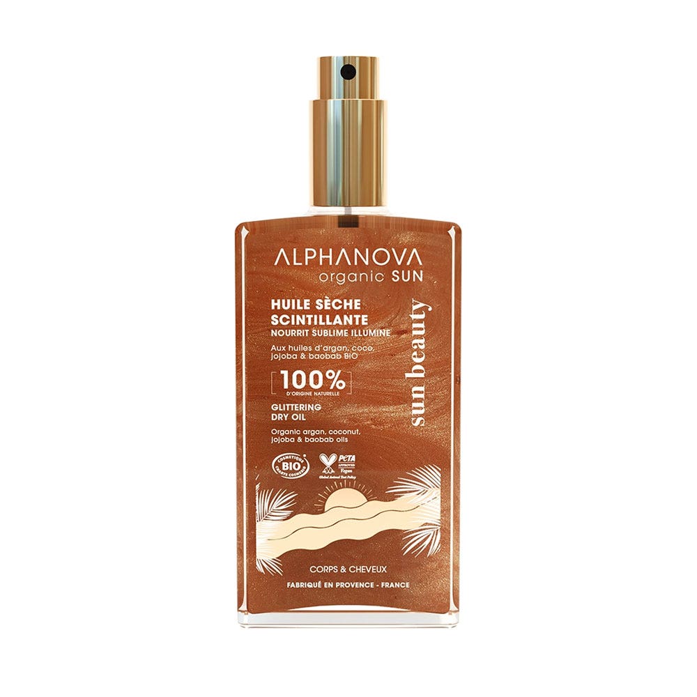 Alphanova Organic Sun Dry Shimmering Organic Oil 100 ml