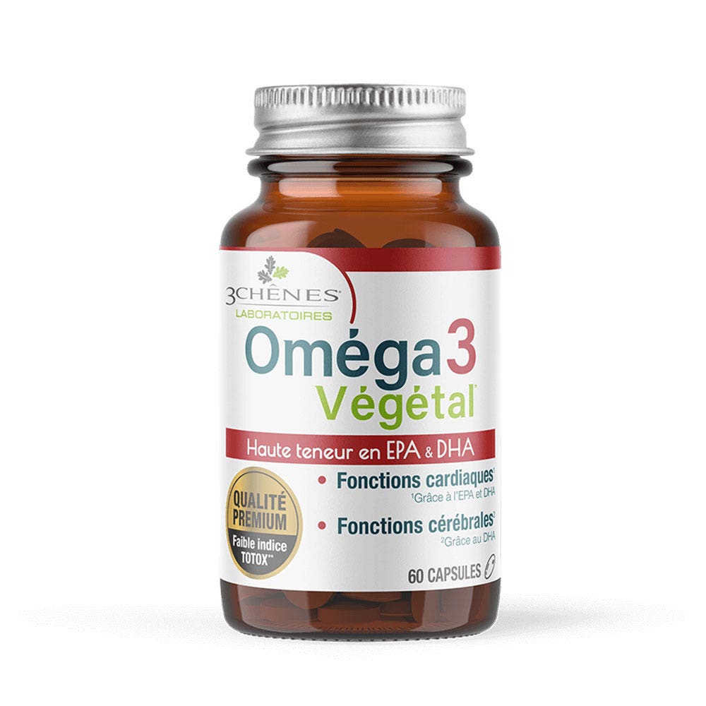 3 Chênes Plant-based Omegas 3 60 capsules