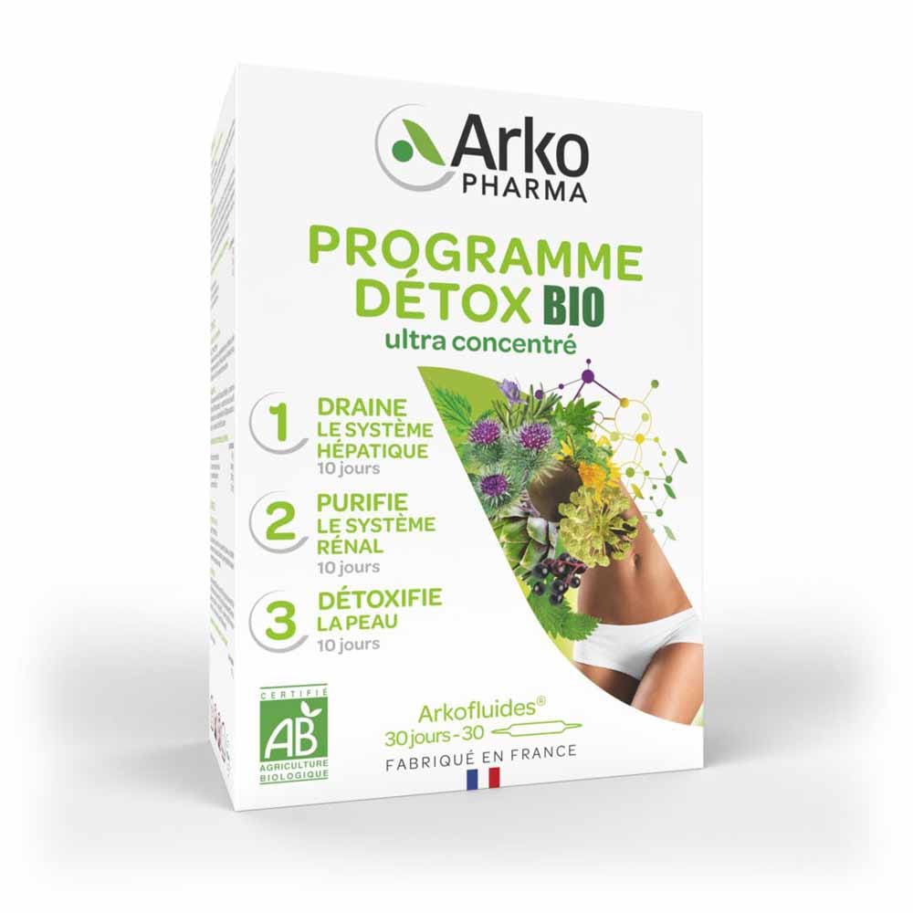 Arkopharma Arkofluides Arkofluide Organic Detox Programme 3x10 Phials 3x10 Ampoules