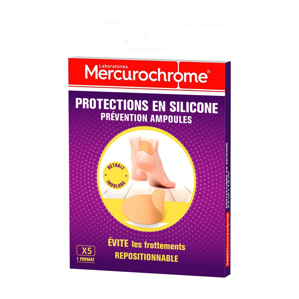 Mercurochrome Silicone Anti Blister Protection x5