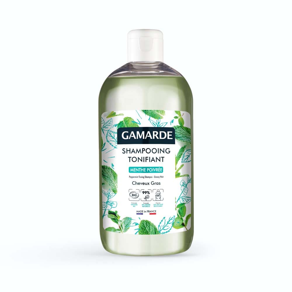 Gamarde Peppermint organic toning shampoo oily hair 500 ml
