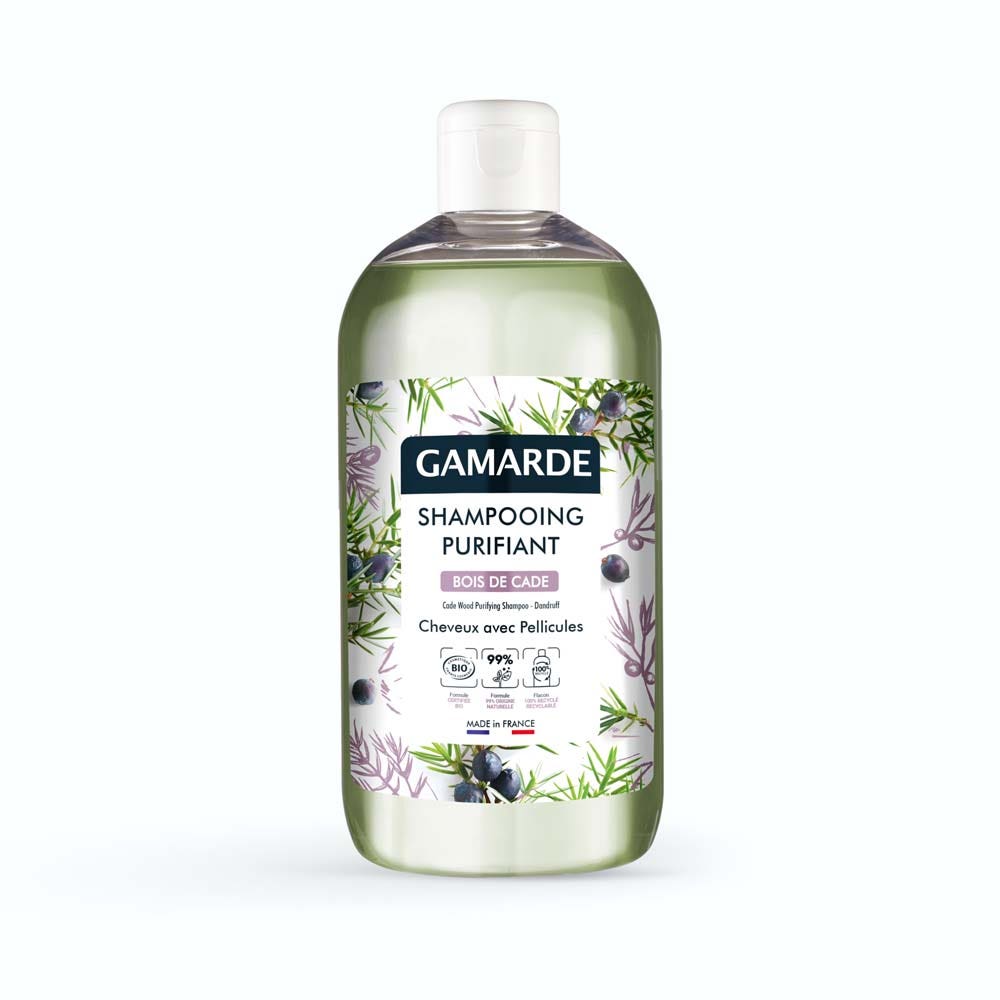 Gamarde Purifying organic juniper tar shampoo for dandruff-prone hair 500 ml
