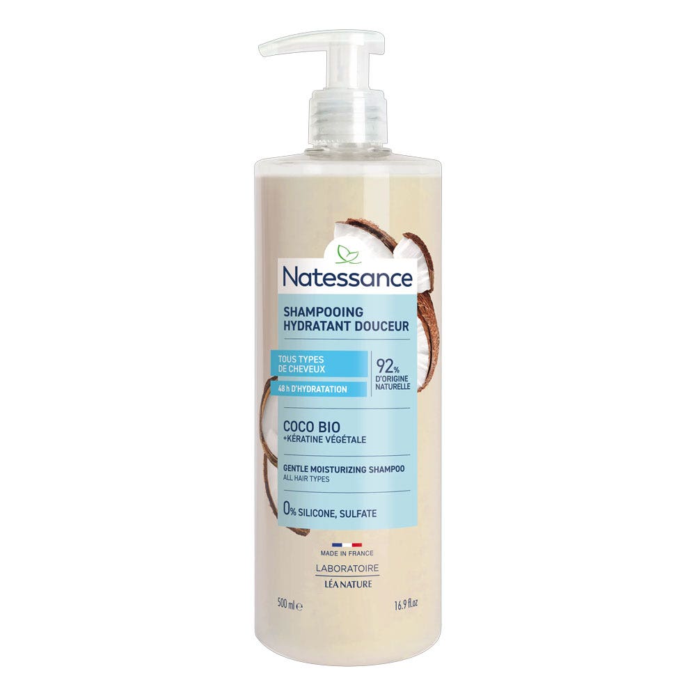 Natessance Capillary Hydrating shampoo for gentle care coconut fragrance 500 ml