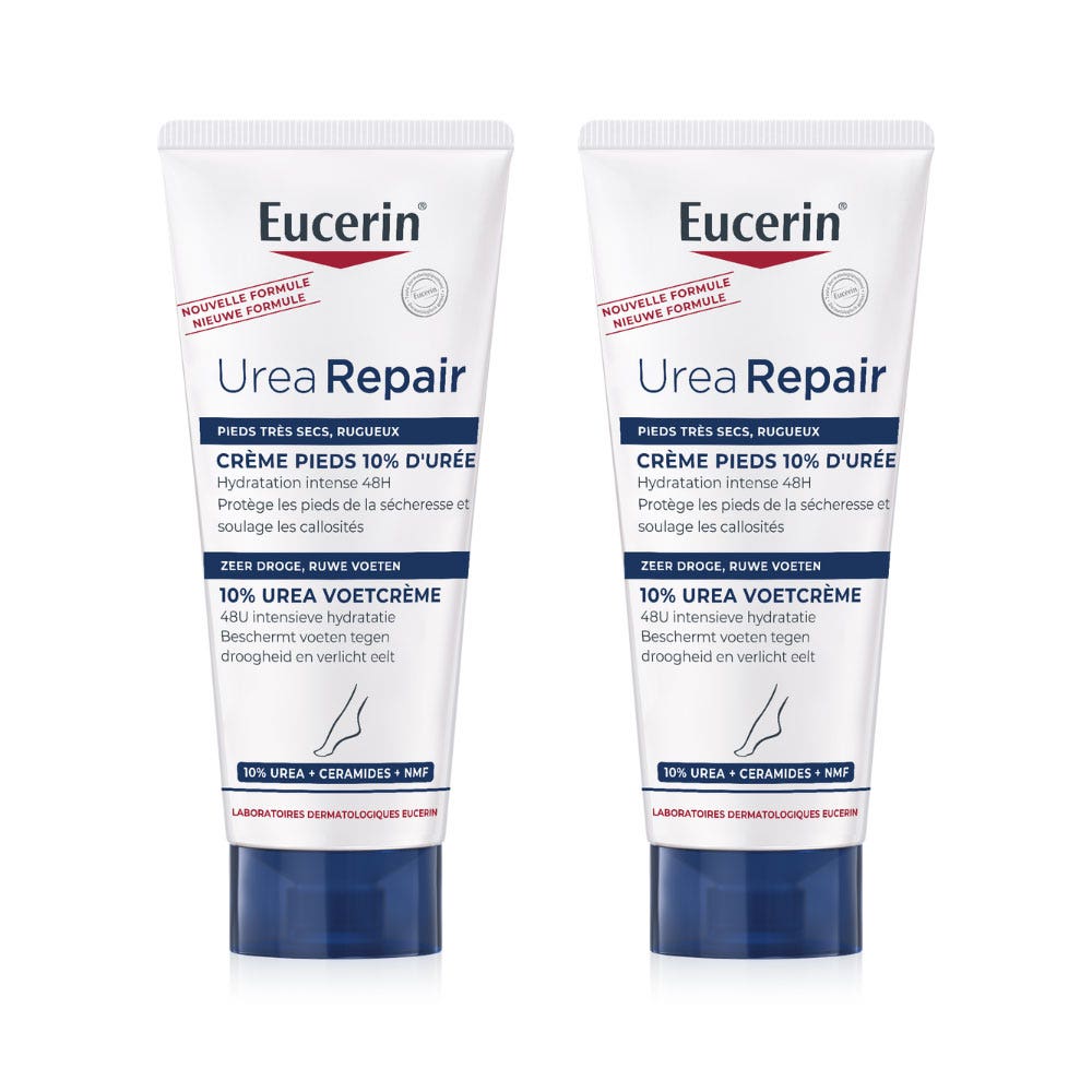 Eucerin UreaRepair Plus Urea 10% foot cream dry, rough skin 2 x 100 ml