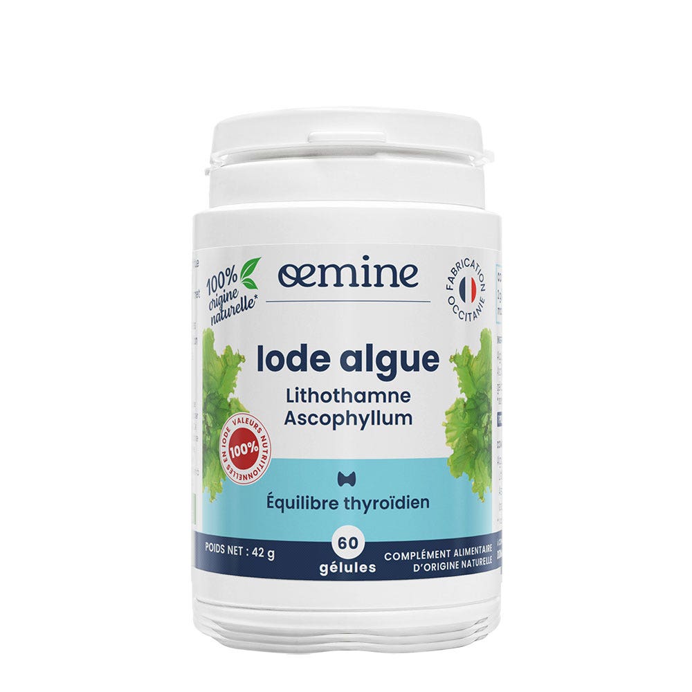 Oemine Iodine from seaweed 60 capsules
