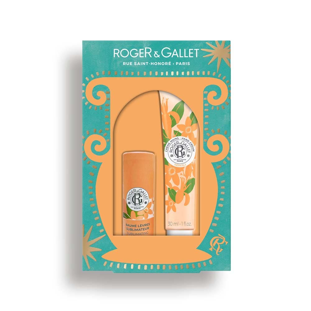 Roger & Gallet Néroli Lip balm + hand cream gift set