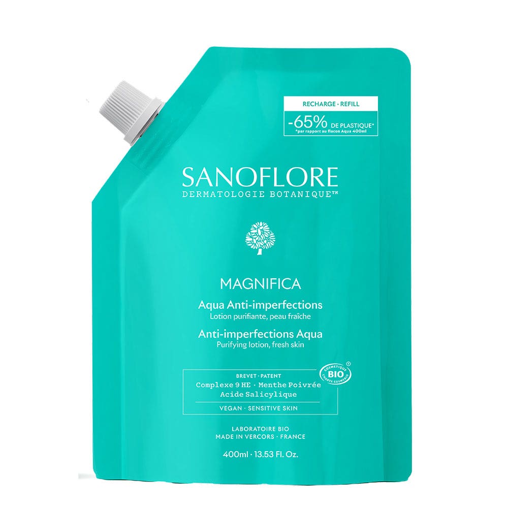 Sanoflore Magnifica Skin Perfecting Botanical Essence Aqua Bio Peau Tendance Acnéique Sanoflore 400ml