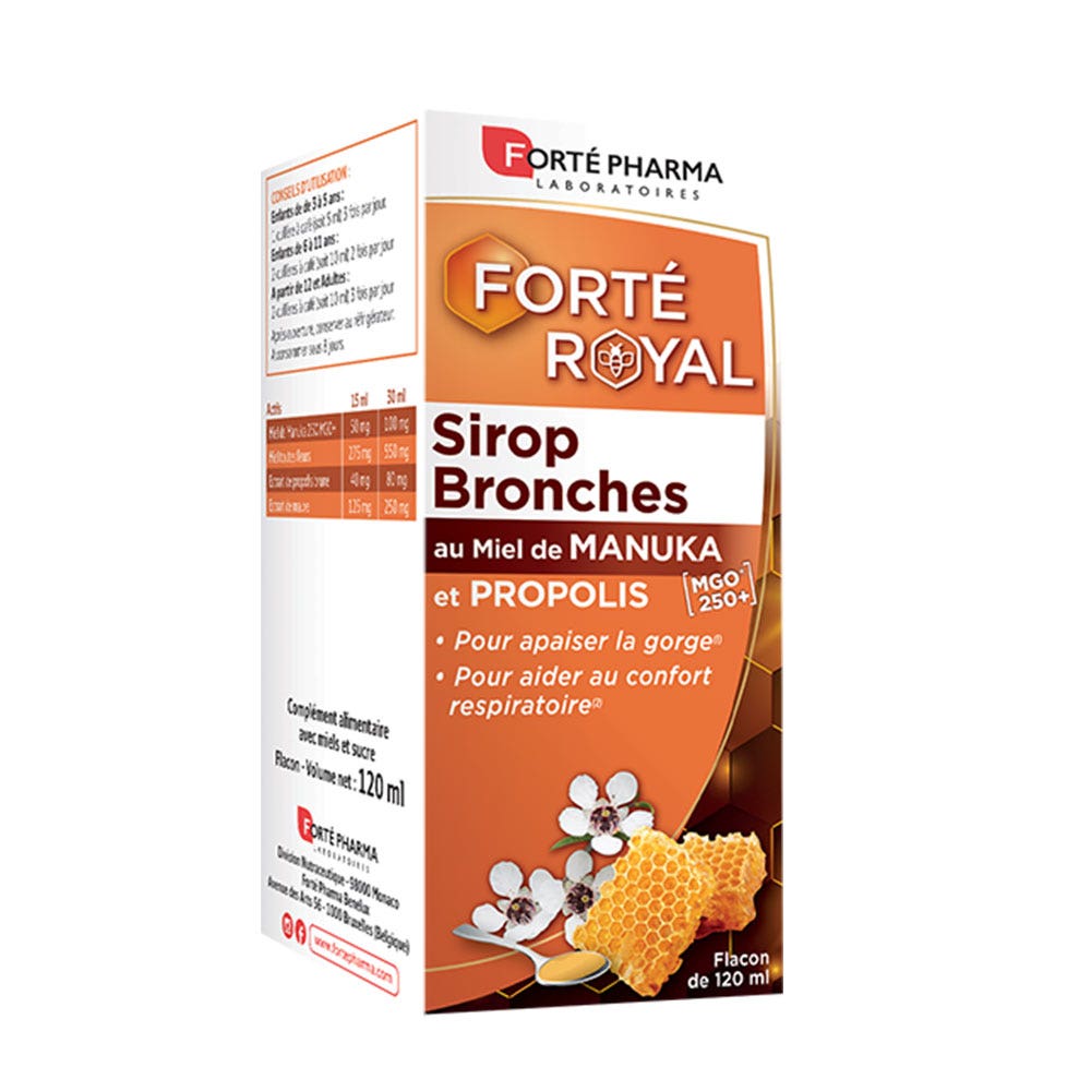 Forté Pharma Forté Royal Manuka Honey &amp; Propolis Bronchial Syrups 120ml