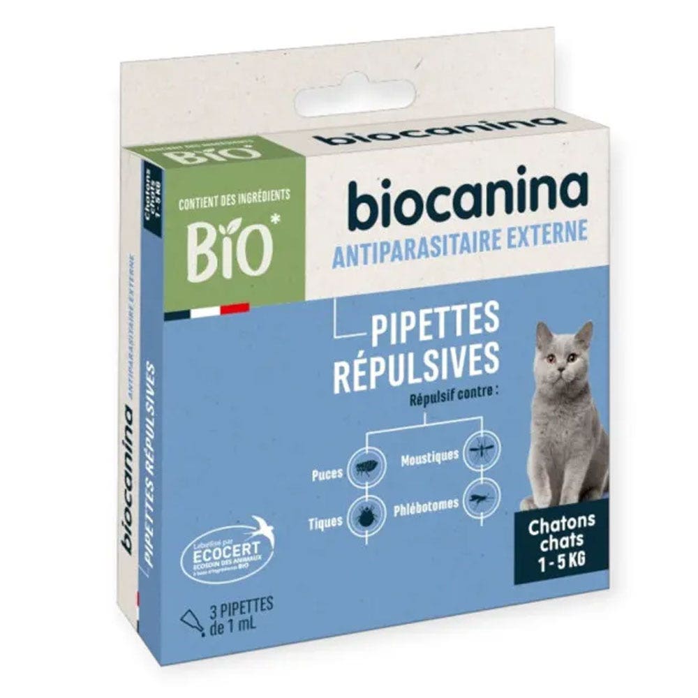 Biocanina Cat repellent pipette 3 pipettes