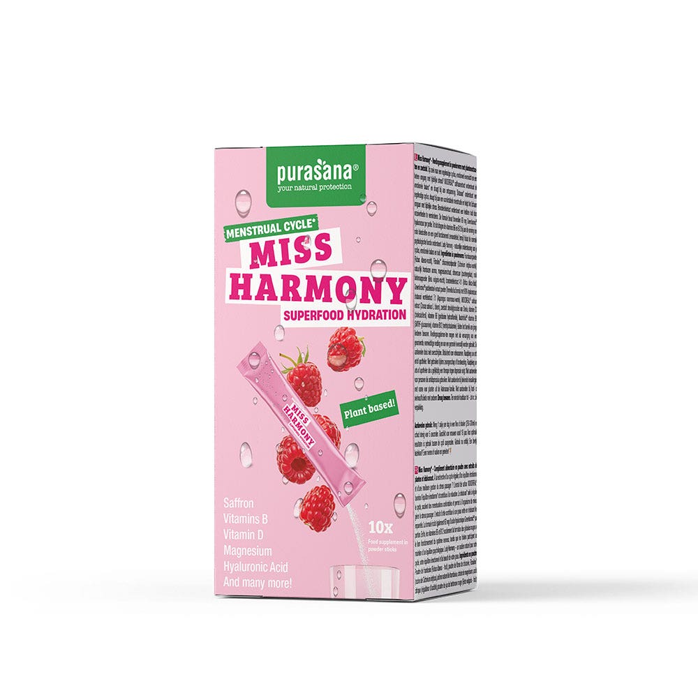 Purasana Miss Harmony hydration menstrual cycle support 10 sticks