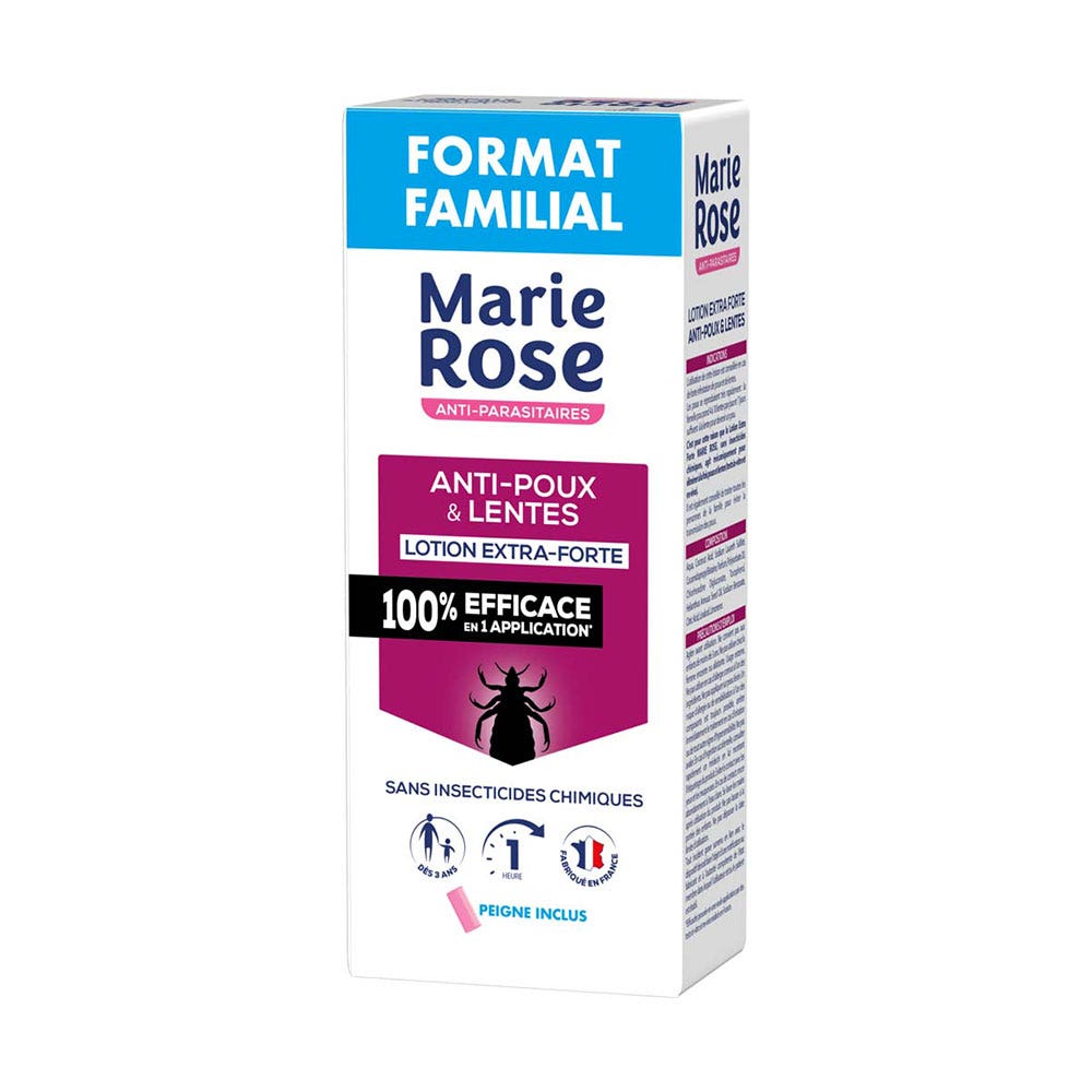 Marie Rose Extra strong anti-lice and nit lotion with included comb 200 ml