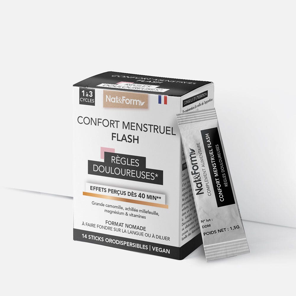 Nat&Form Menstrual Comfort Flash 14 sticks