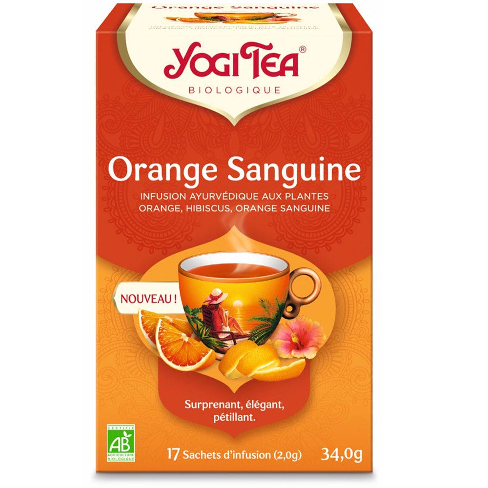 Yogi Tea Herbal Teas Blood Orange Bioes 17 bags