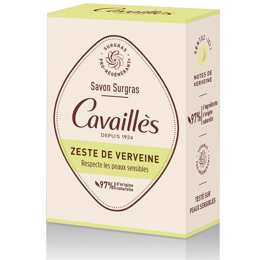 Cavaillès Surgras Pro-Regenerating Verbena Zest Soaps 100g