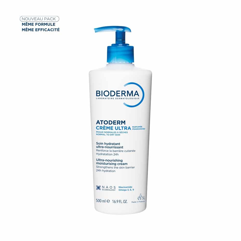 Bioderma Atoderm Ultra Nourishing Cream Normal To Dry Sensitive Skin 500ml