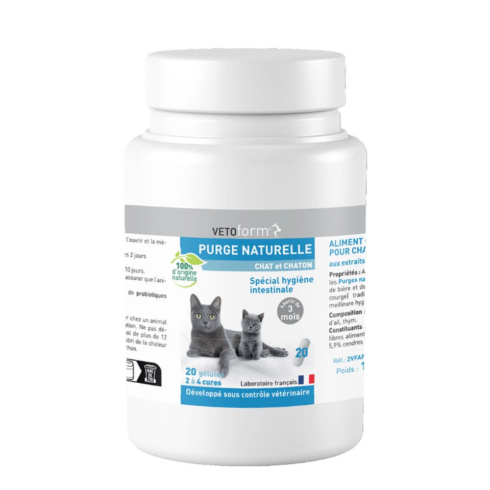 Vetoform Cats Purge Kitten 20 capsules