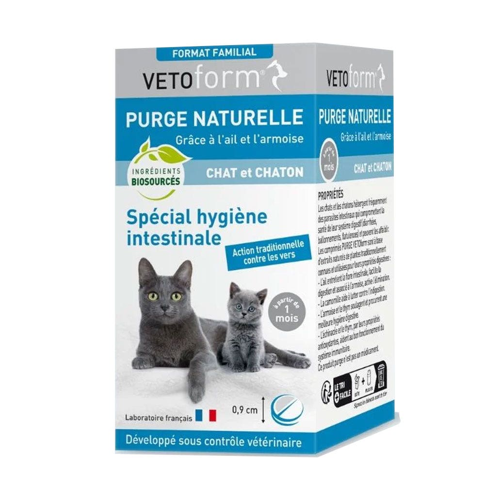 Vetoform Cats Family size purge Kitten 50 tablets