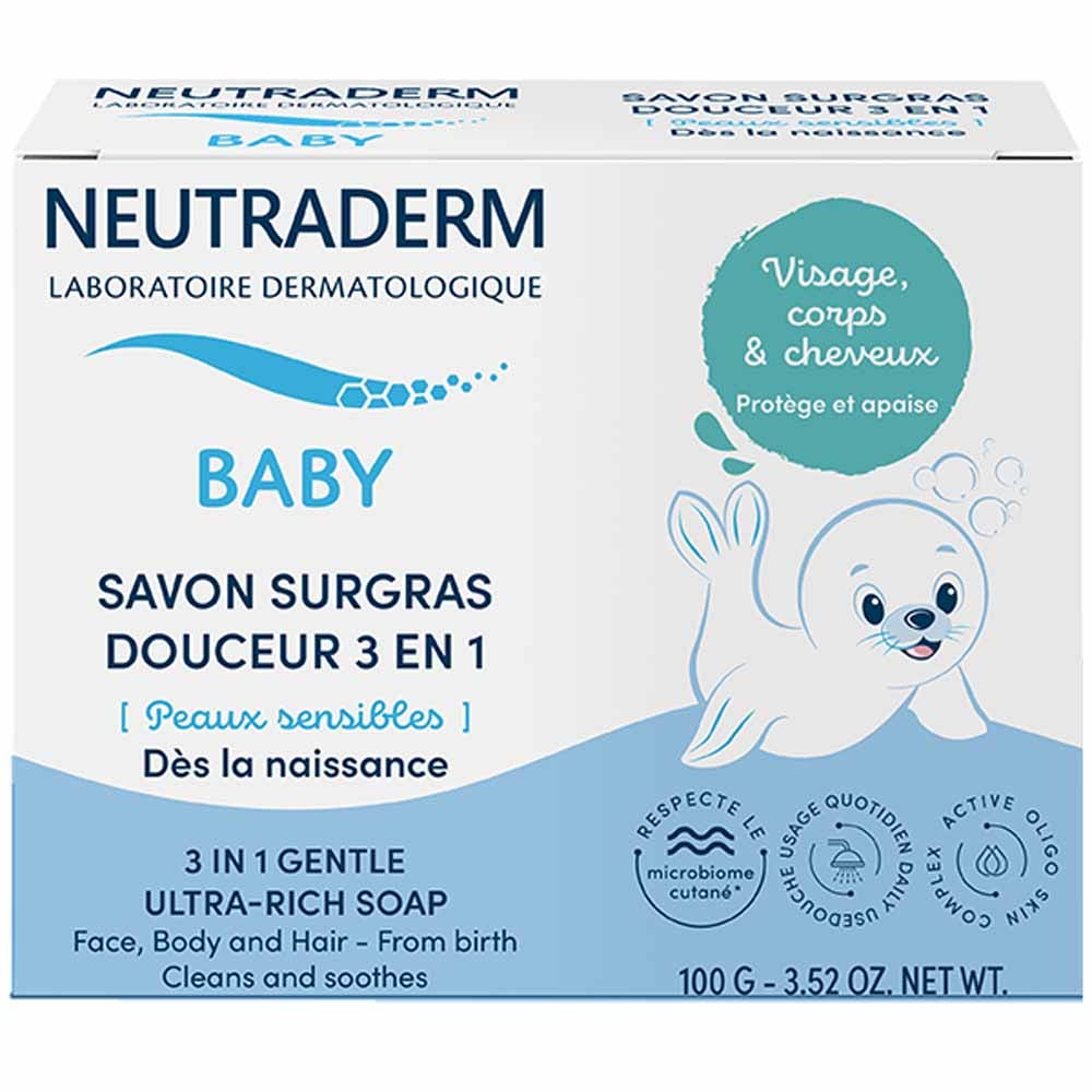 Neutraderm Baby 3-in-1 Gentle Ultra-Rich Baby Soap 100g