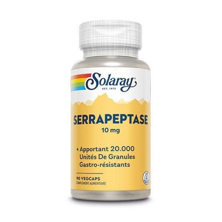 Solaray Serrapeptase 90 Vegetable Capsules