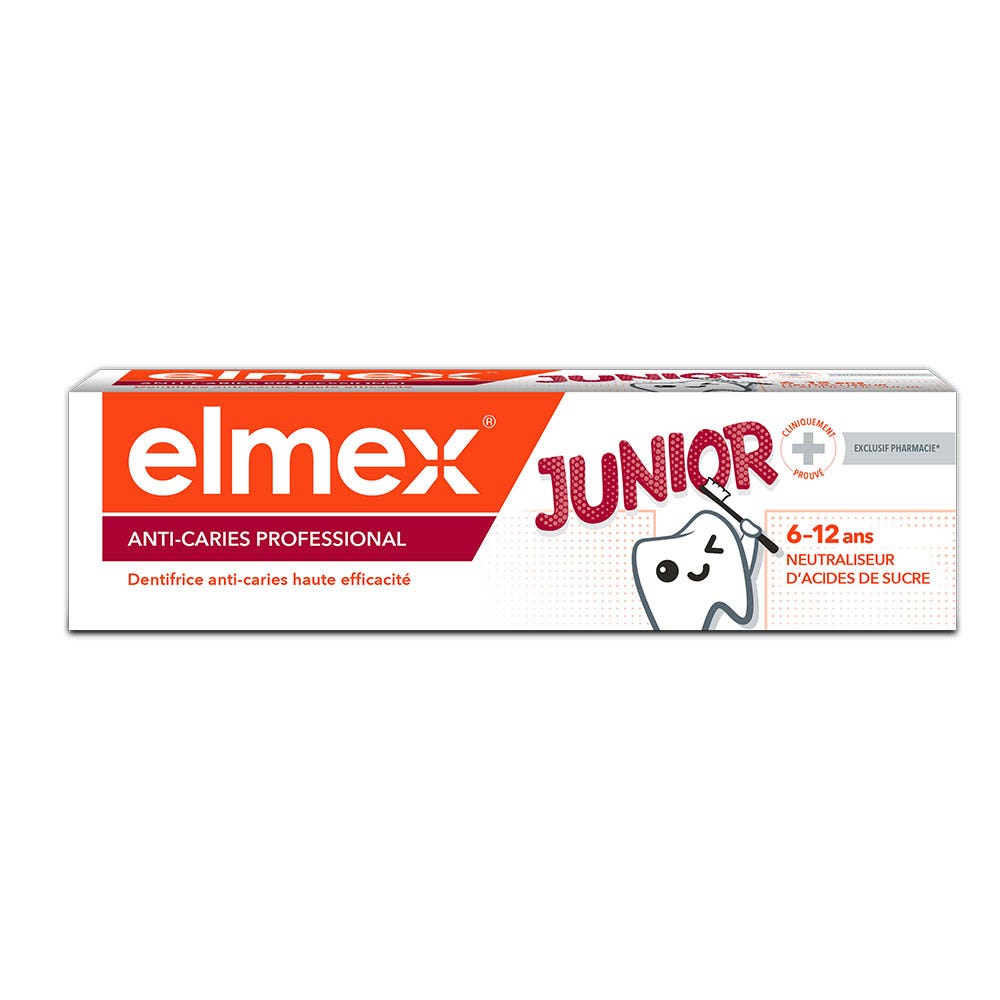 Elmex Anti-Caries Junior Toothpaste 6 to 12 Years 75ml