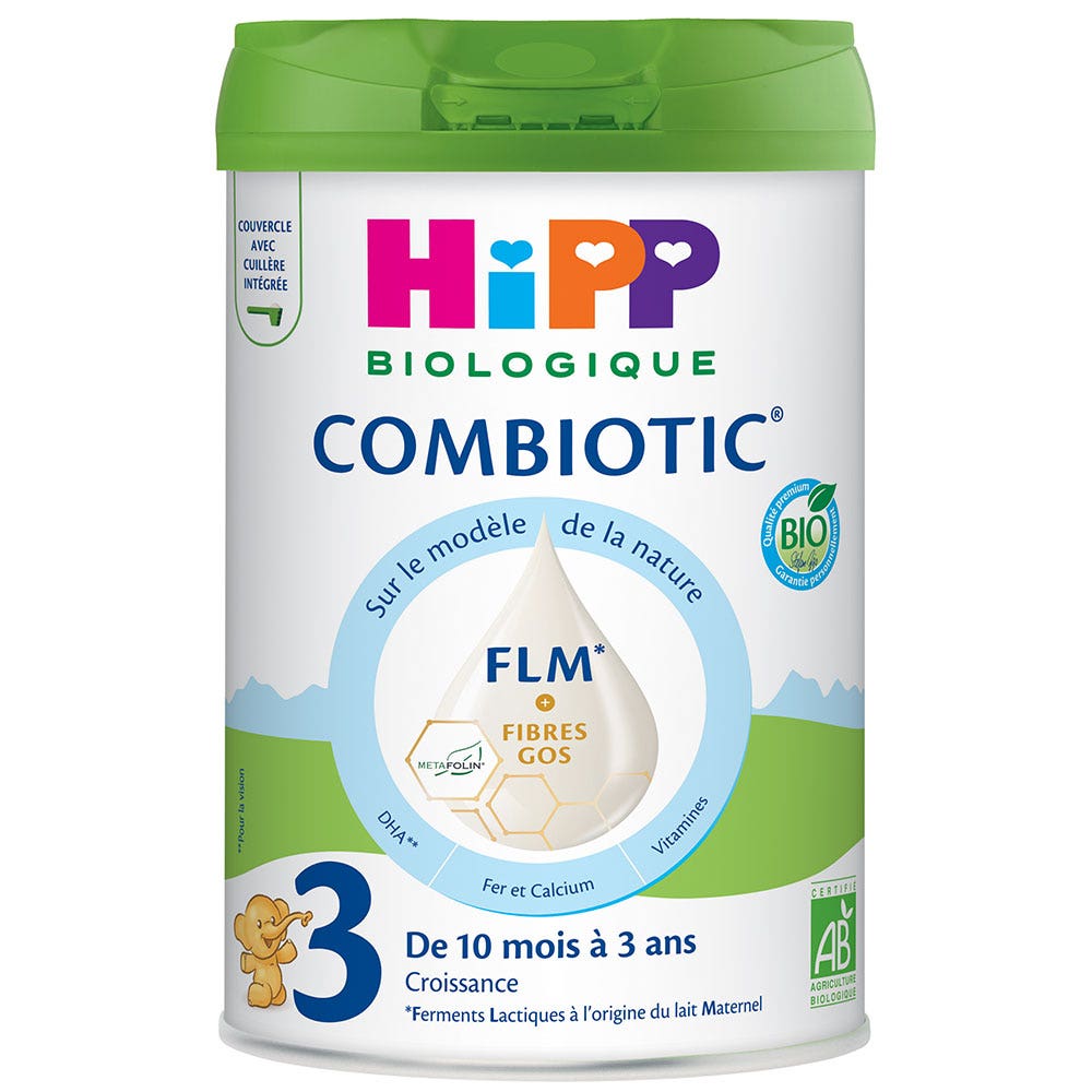 Hipp Organic Follow-On Milk Powder Combiotic FLM 3 from 10 months to 3 years 800 g