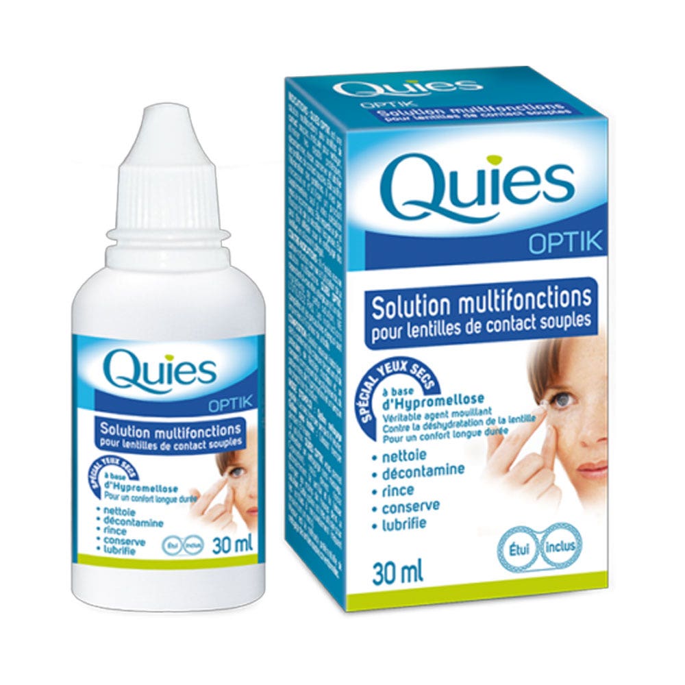 Quies Contact lens solution for soft lenses 30 ml