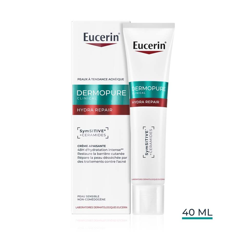 Eucerin Dermopure Soothing sensitive skin hydrating repair cream 40 ml