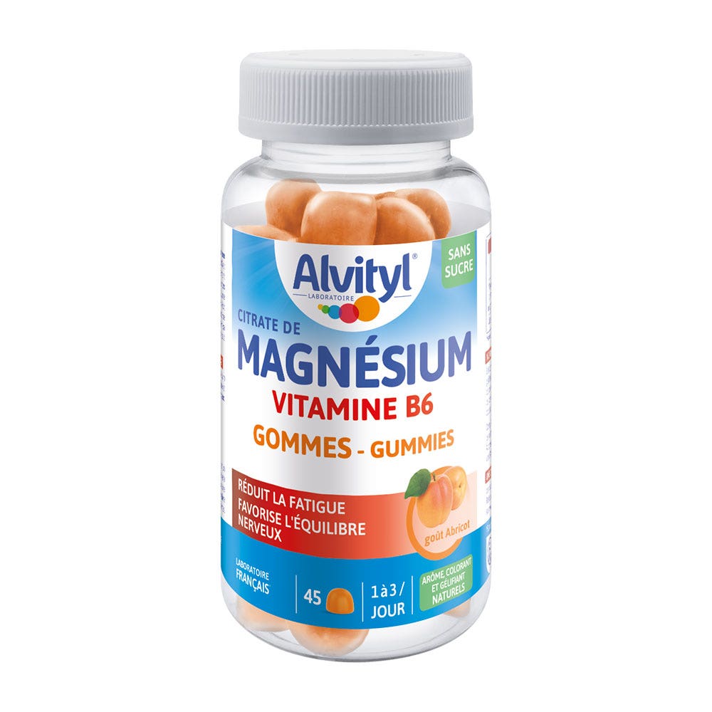 Alvityl Magnesium Vitamin B6 Apricot flavour x45 erasers