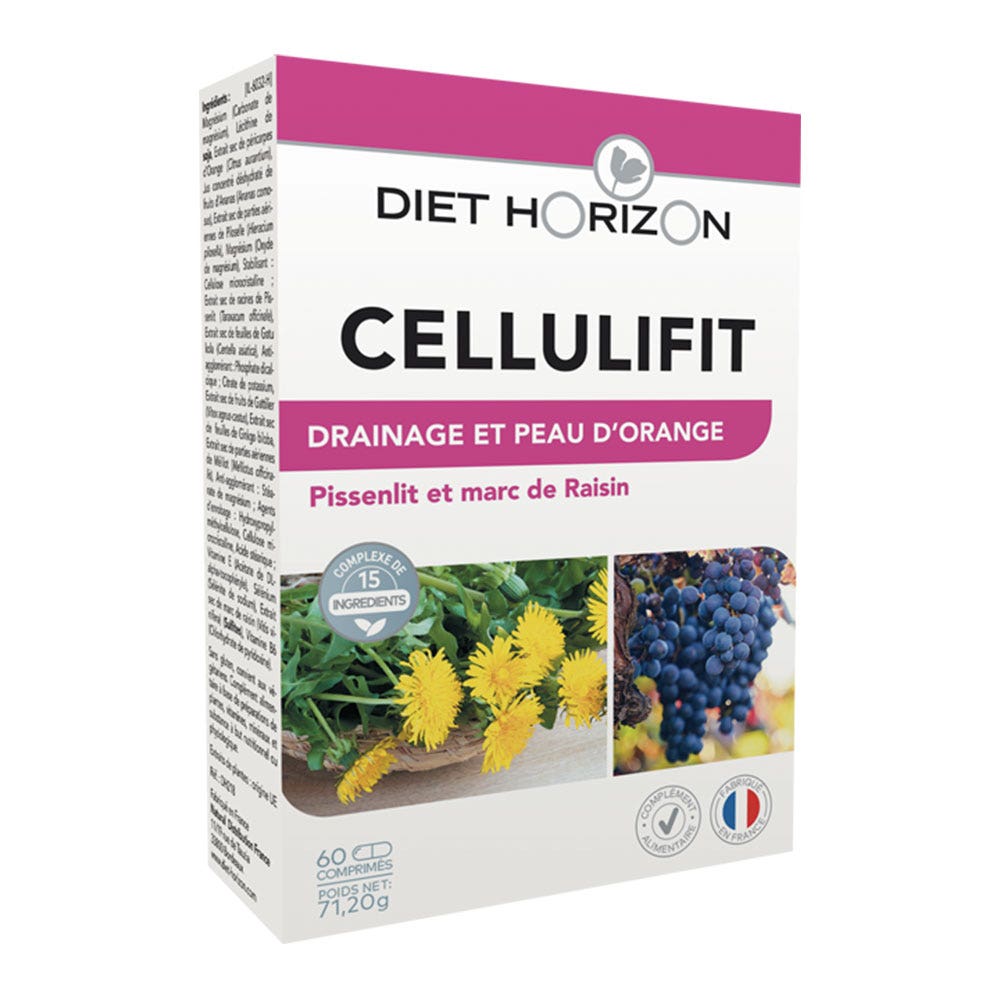 Diet Horizon Cellulifit drainage and orange peel skin support 60 tablets