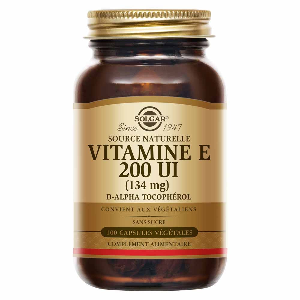 Solgar Vitamin E 200 IU antioxidant for beauty and oxidative stress support 50 capsules