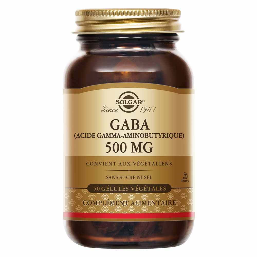 Solgar GABA 500 mg sleep and relaxation support 50 capsules