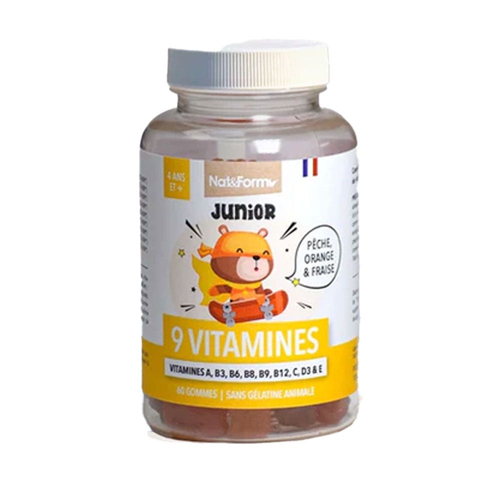Nat&Form Junior 9 Vitamins 60 gummies