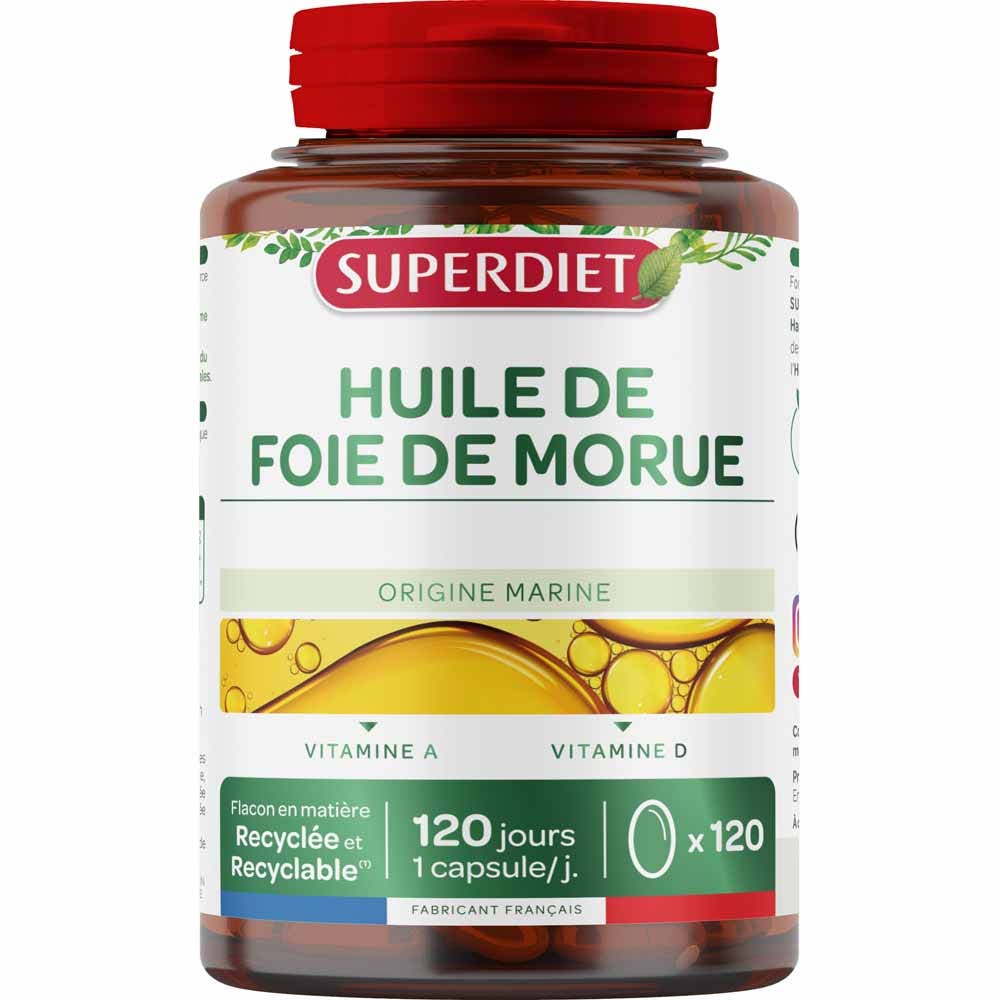 Superdiet Cod Liver Oil 120 capsules