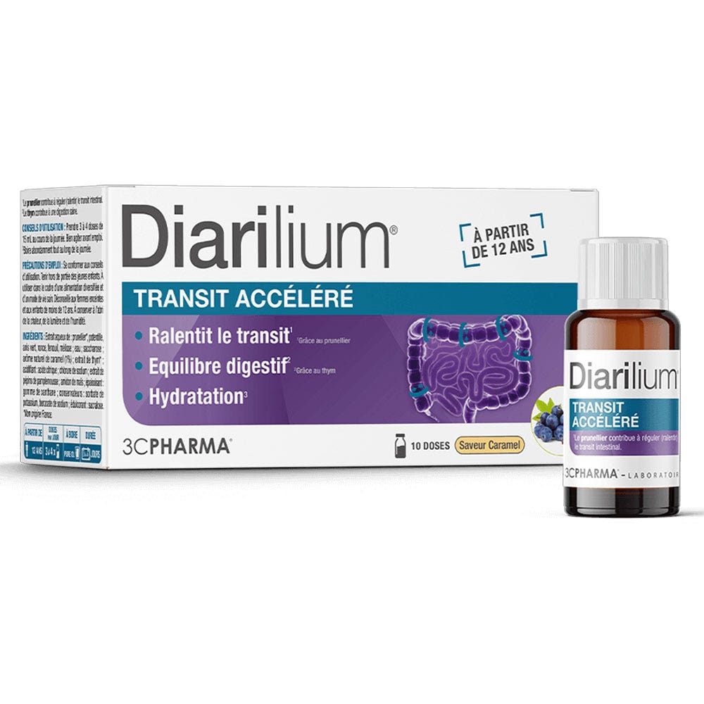 3C Pharma Dialirium Transit Accéléré 10 monodoses de 15ml