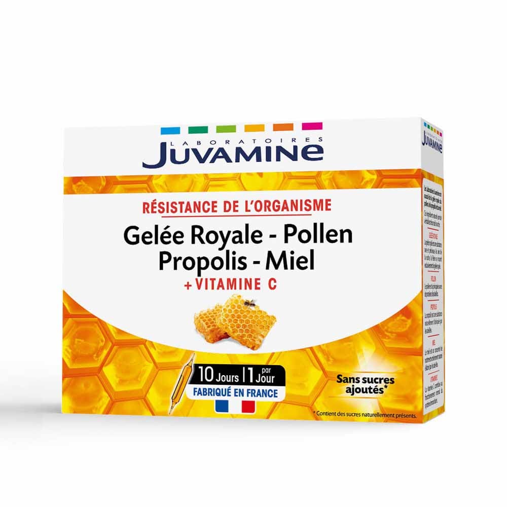 Juvamine Royal Jelly And Vitamin C X 10 Phials 1000 mg - Easypara