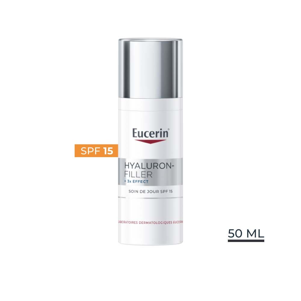 Eucerin Hyaluron-Filler + 3x Effect Soin de Jour SPF15 Peau normale à Mixte 50ml