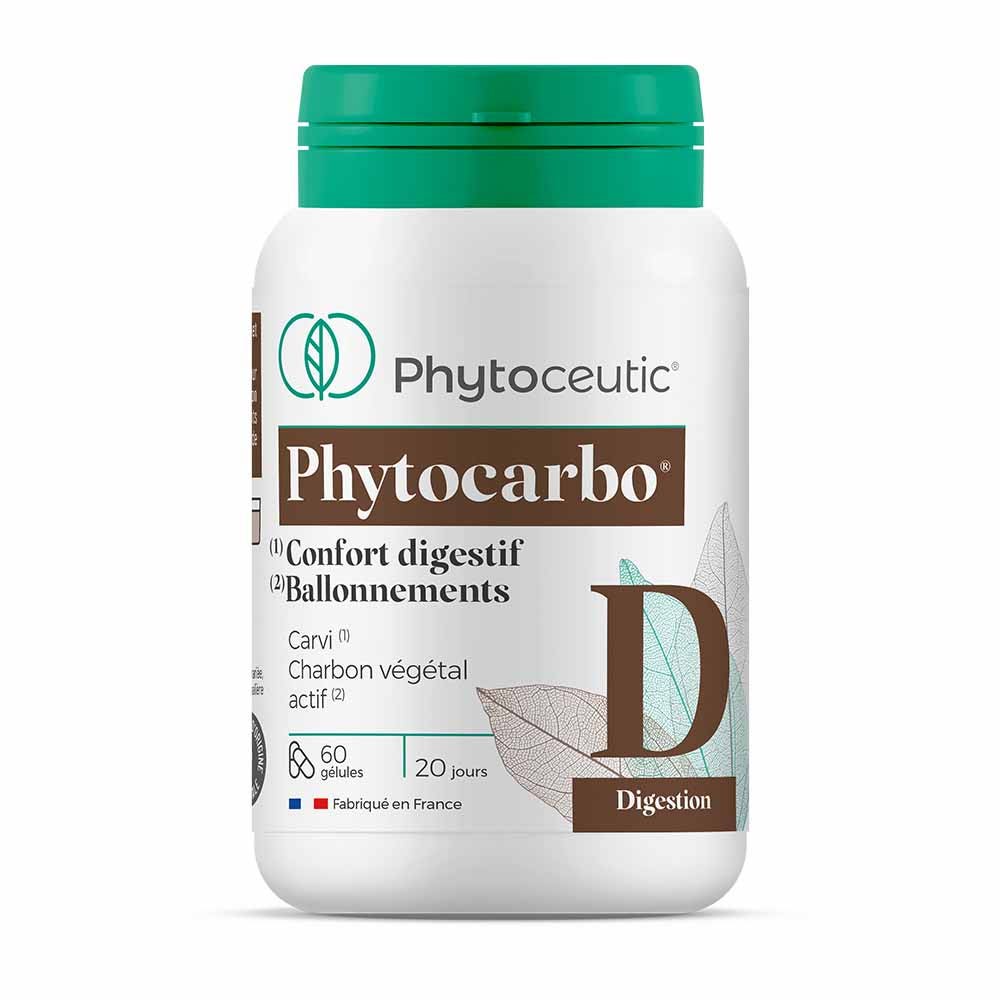 Phytoceutic Phytocarbo Plant Charcoal 60 capsules