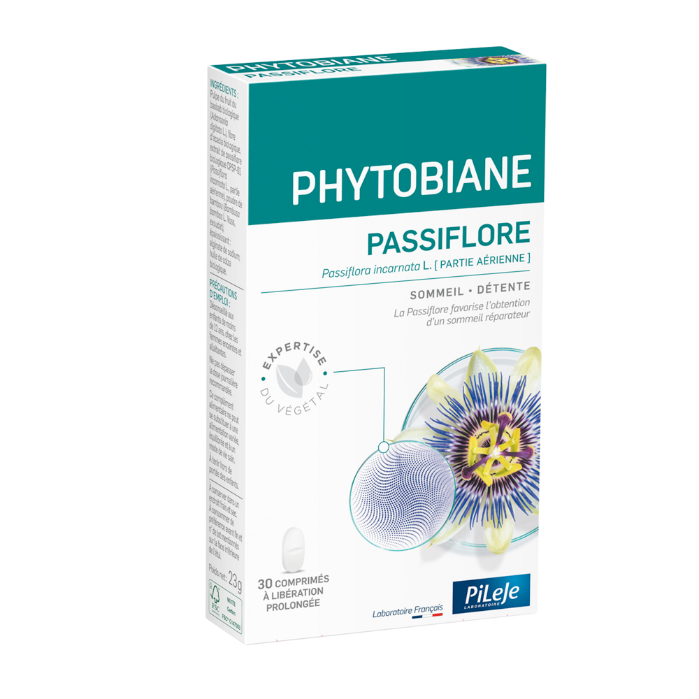 Pileje Phytobiane Passiflora sleep and relaxation 30 tablets