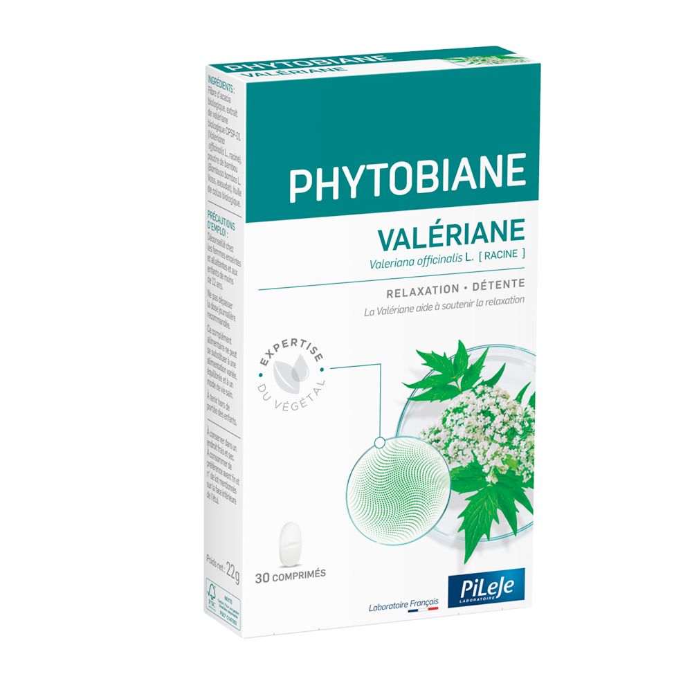 Pileje Phytobiane Valerian relaxation and calm 30 tablets