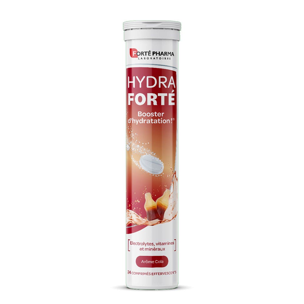 Forté Pharma Hydra Forté Hydration Boost cola flavour 24 effervescent tablets