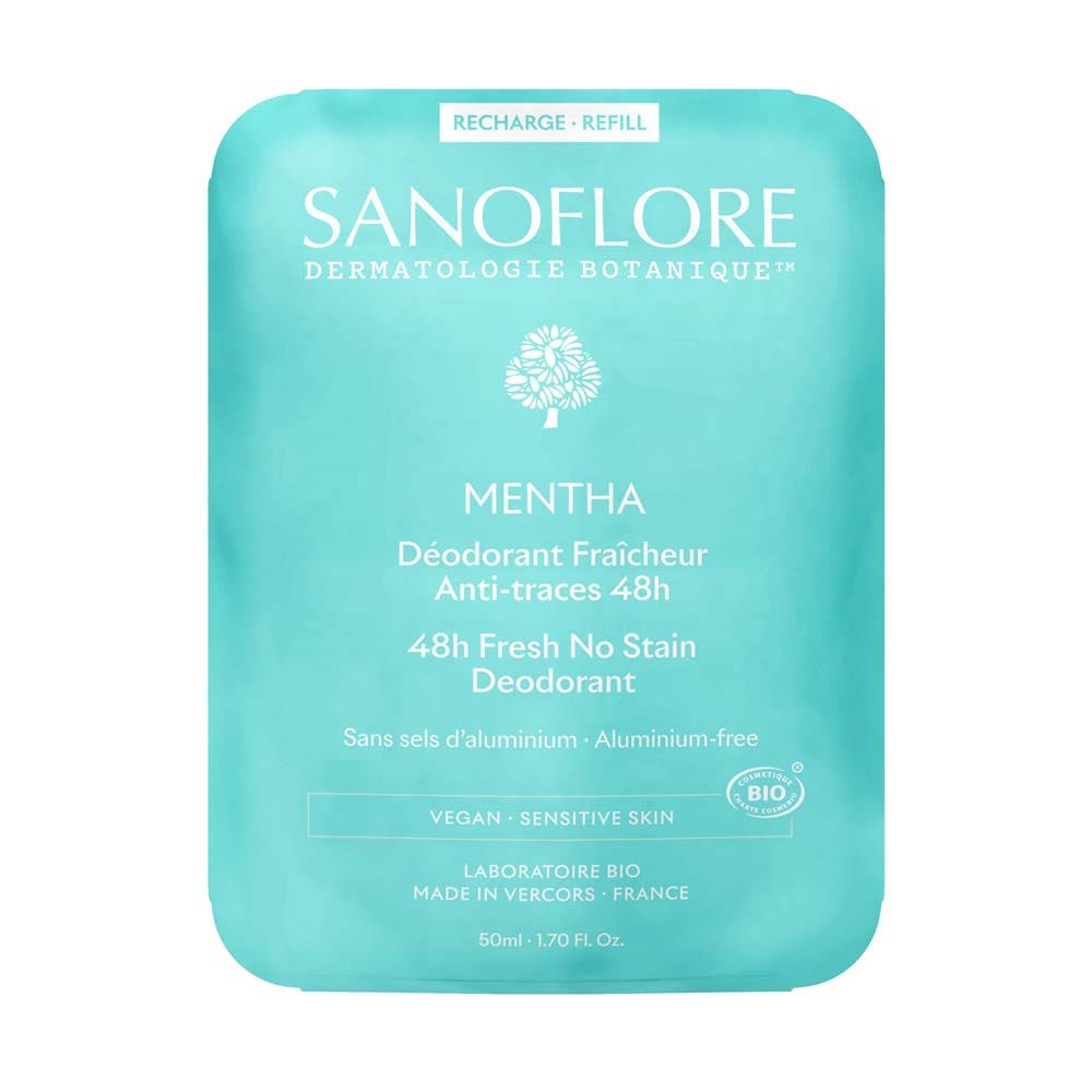 Sanoflore 48-hour Deodorants refill Mint 50ml