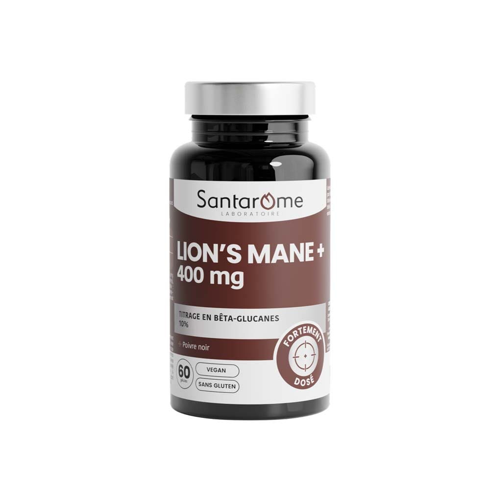 Santarome Lion's Mane 400 mg concentration & memory 60 capsules