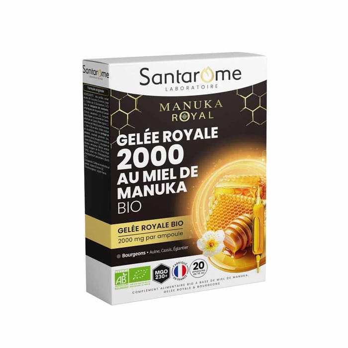 Santarome Royal Jelly 2000mg Organic Manuka Honey 200ml Easypara santarome-royal-jelly-2000mg-organic-manuka-honey-200ml-easypara