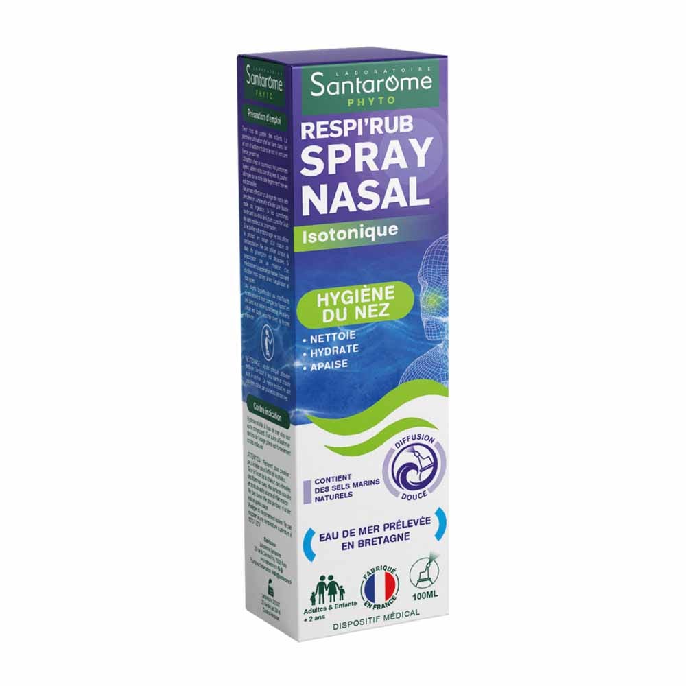 Santarome Respi'Rub Isotonic Spray Nasal Nose Hygiene 100ml