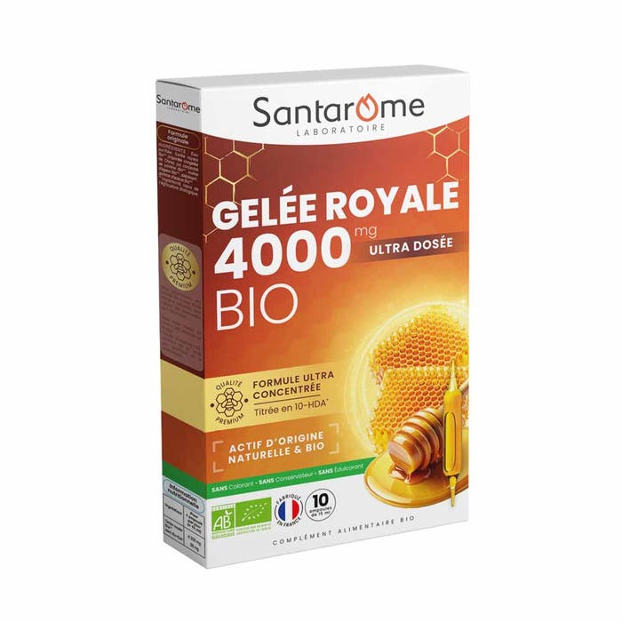 Santarome Royal Jelly 4000 MG Bioes 10 Ampulas Easypara santarome-royal-jelly-4000-mg-bioes-10-ampulas-easypara