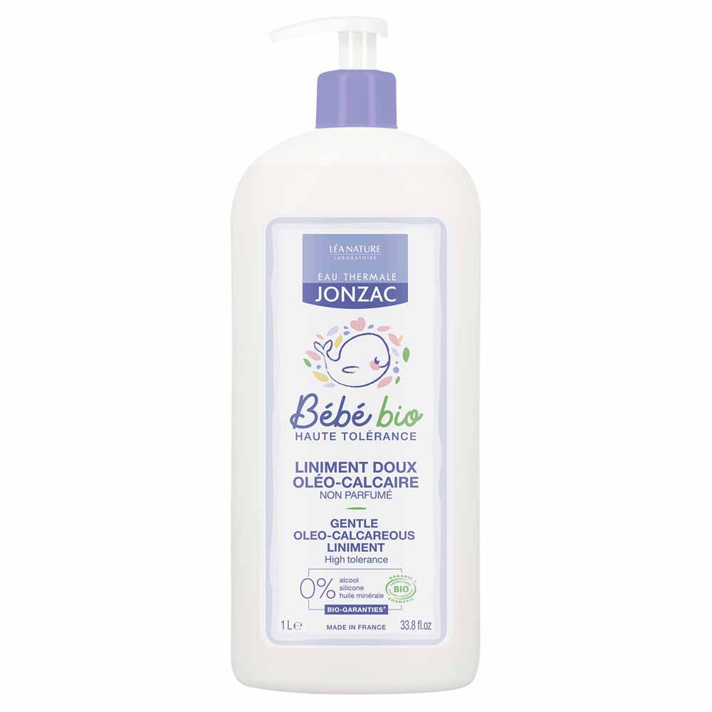 Eau thermale Jonzac Baby Gentle organic lime-rich oil liniment for nappy area 1l